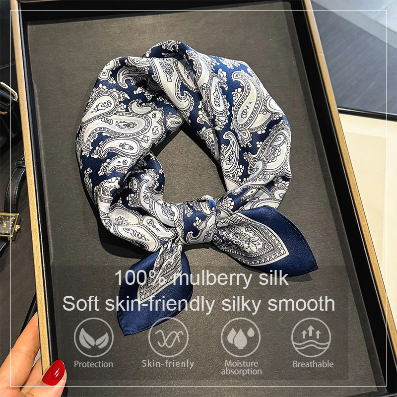 Face Scarf Mask - Luksusowa apaszka damska ze 100% jedwabiu