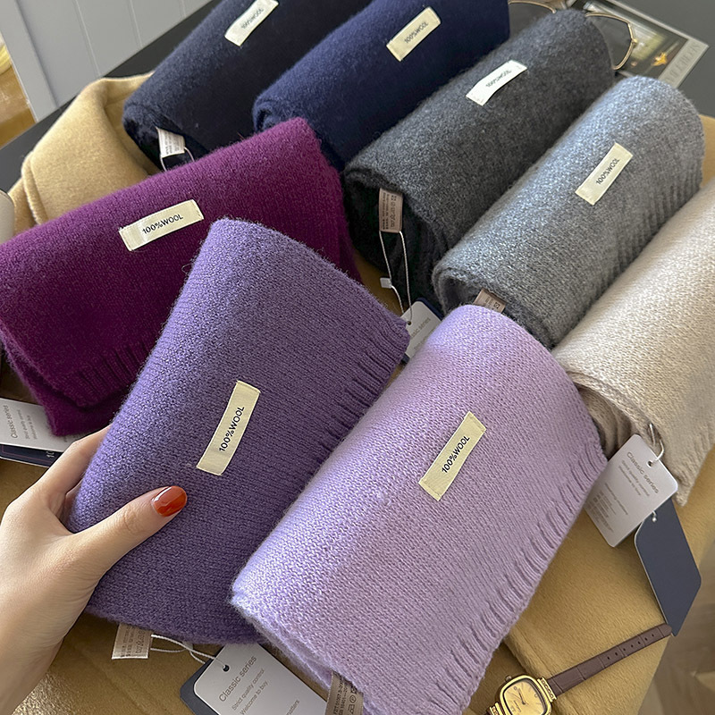 Muffler Men Wool - 48-kolorowy szalik z czystej wełny na