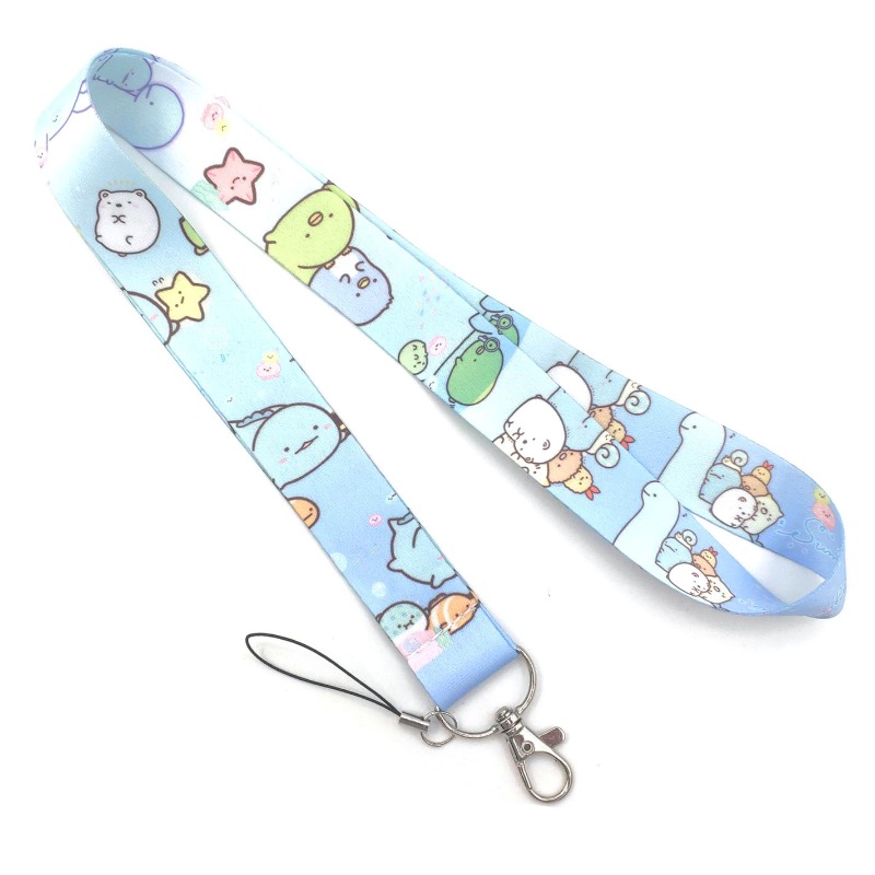 Lanyard Badge Holder - Uroczy smyczek z motywem Sumikko Gurashi,