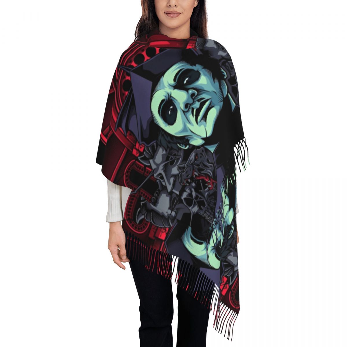 Pashmina Wrap Large - Szal damski Ghost Band, ciepły, duży,