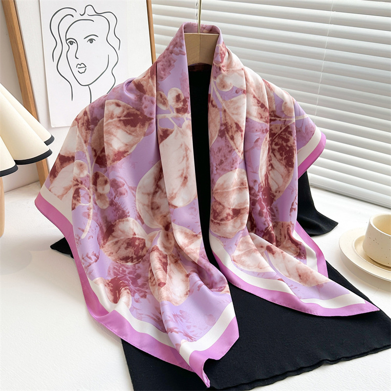 Retro 90cm drukowany duży kwad – Scarf Silk Square recenzja i cena